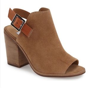 Steve Madden Tallen Peep Toe Suede Booties